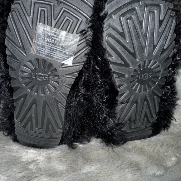 UGG Black Fluff Momma Mongolian Boots - Picture 5 of 8
